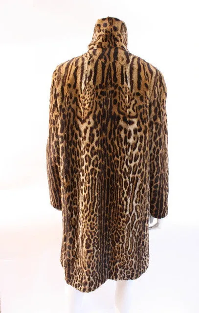 Rare Vintage 60's Genuine Cat Fur Coat