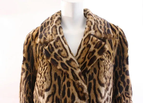 Rare Vintage 60's Genuine Cat Fur Coat