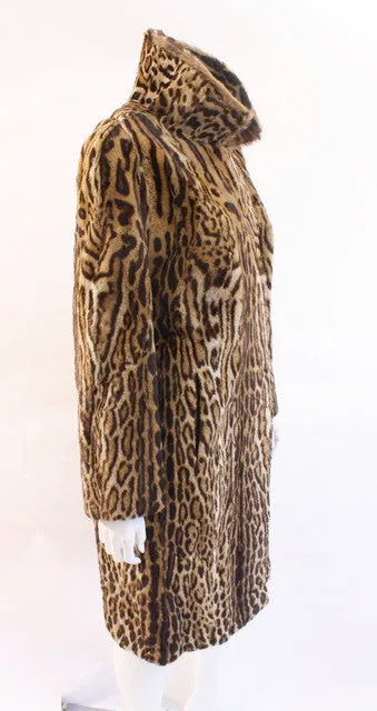 Rare Vintage 60's Genuine Cat Fur Coat