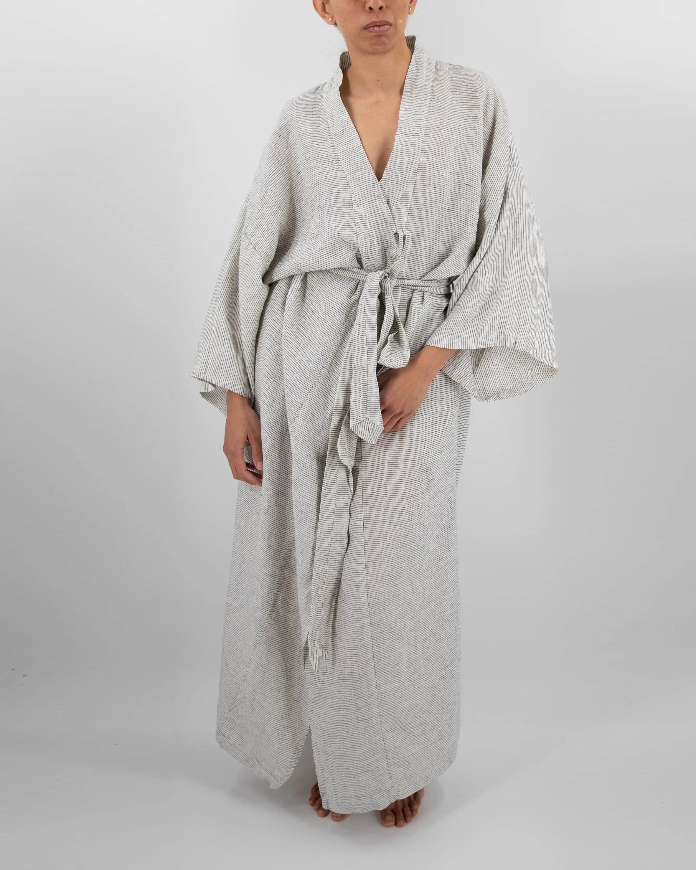 Sai Full-Length Linen Robe