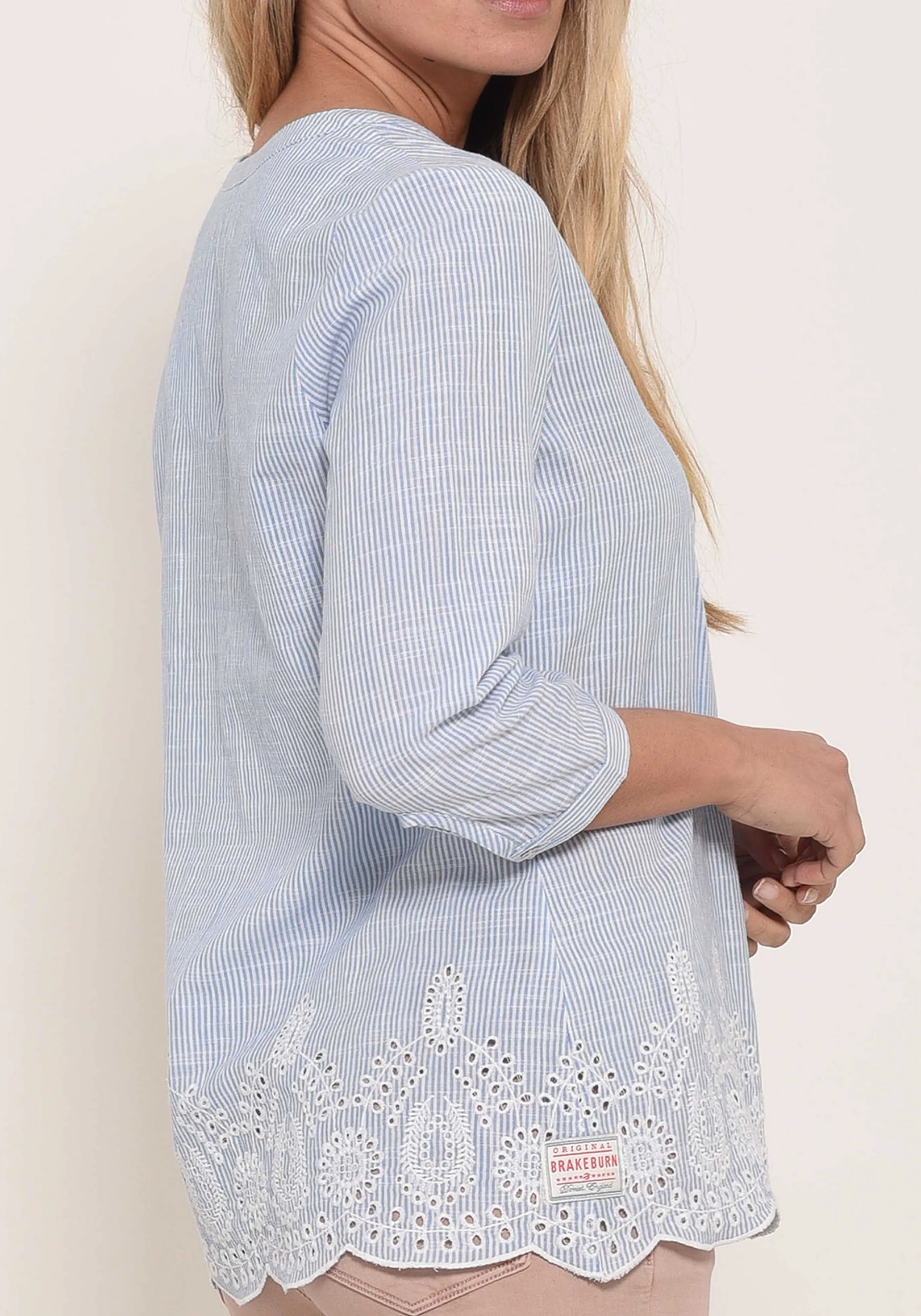 Scalloped Hem Blouse