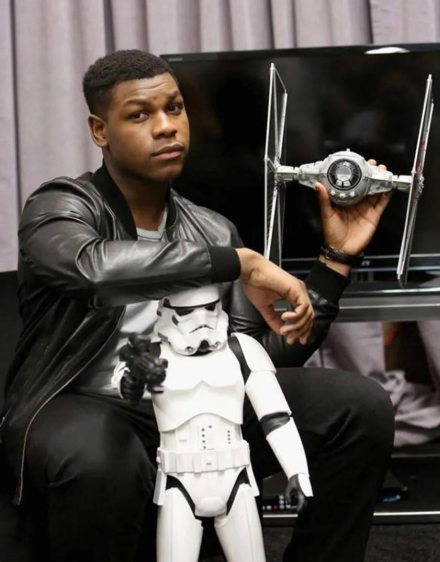 Star Wars Skywalker Finn Leather Jacket | John Boyega Black Jacket