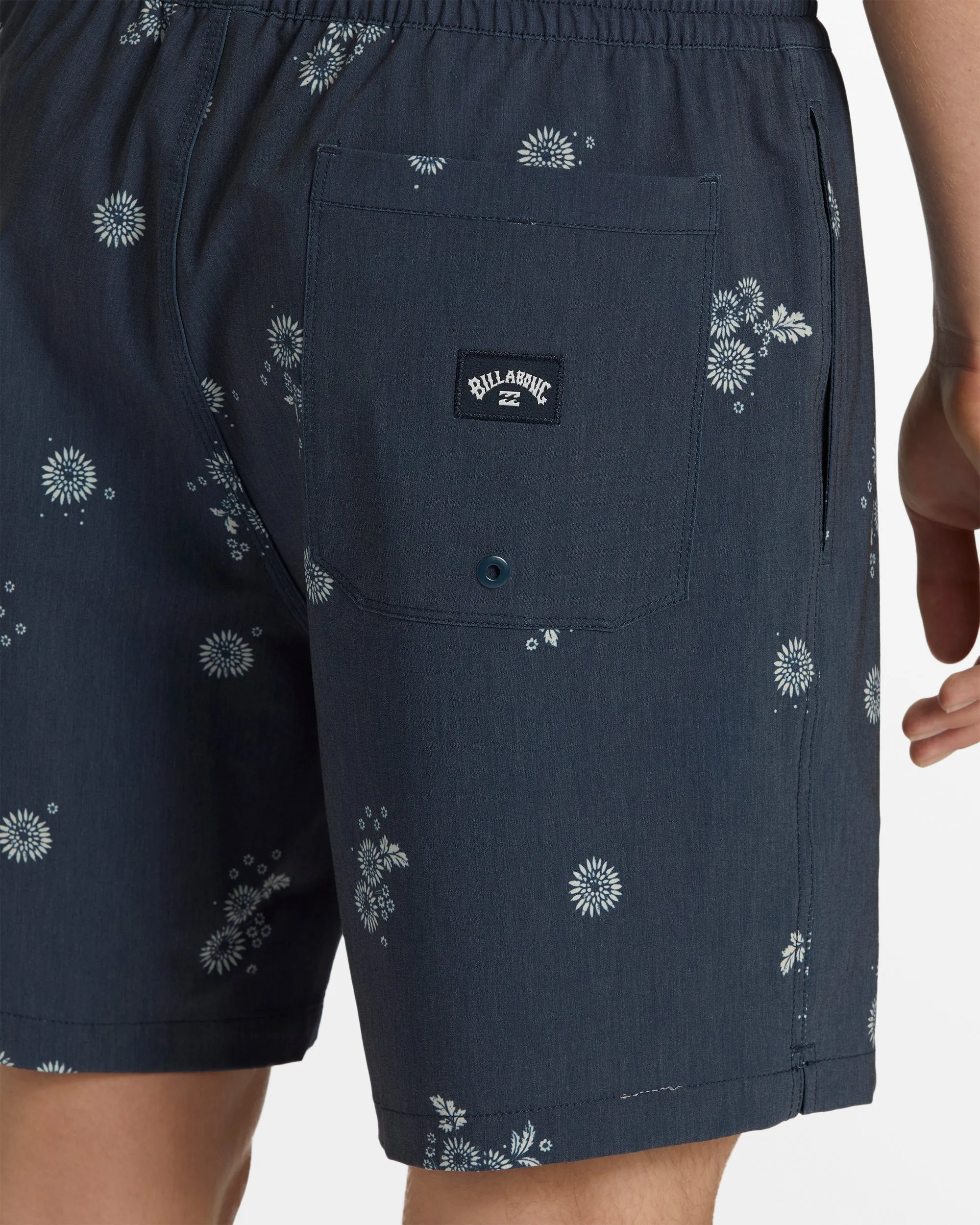 Sundays Layback 17 Elastic Waist Shorts - Denim Blue