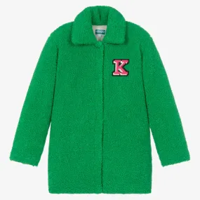 Teen Girls Green Elephant Coat