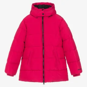 Teen Girls Pink Puffer Coat