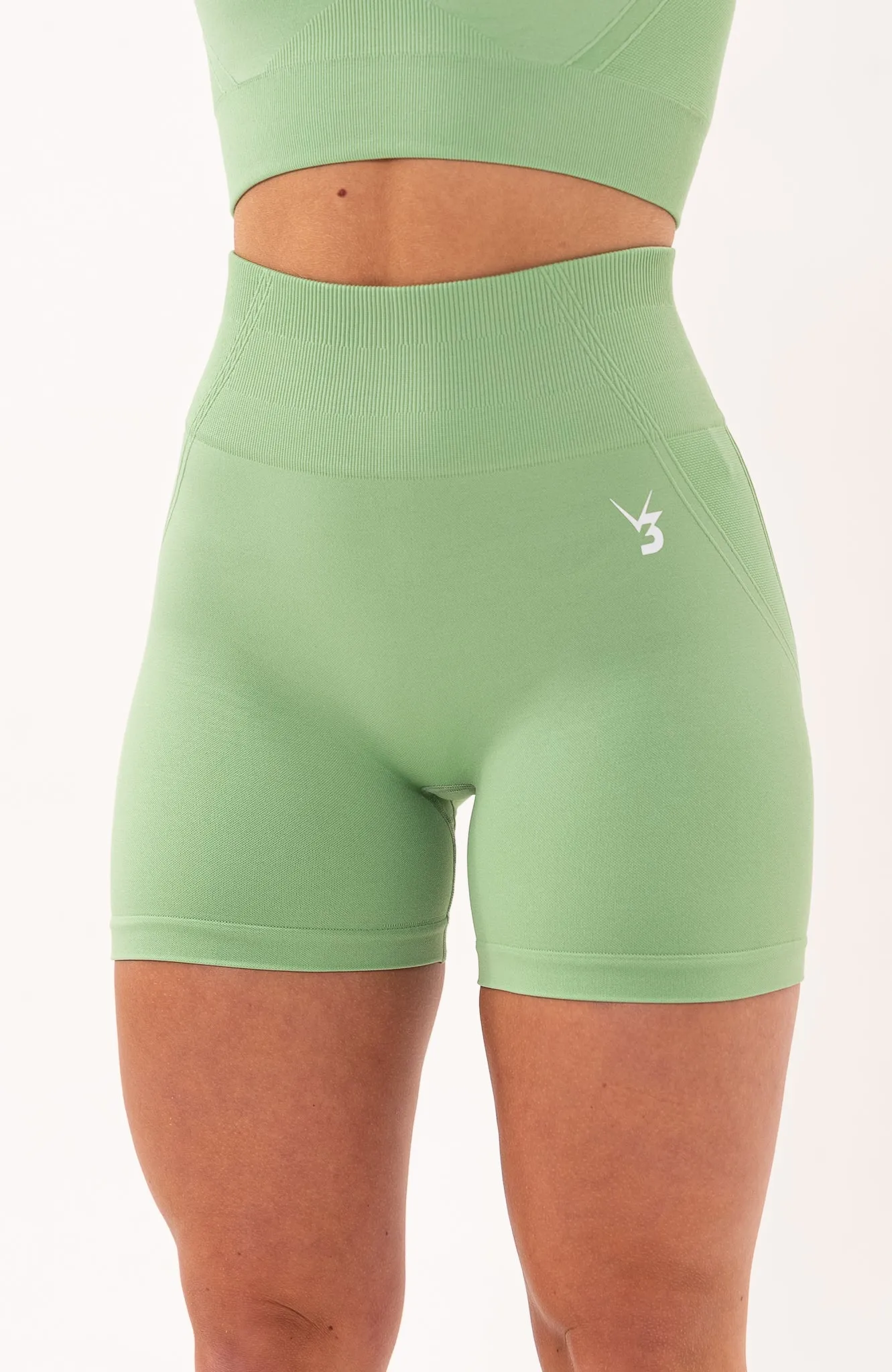 Tempo Seamless Scrunch Shorts - Mint