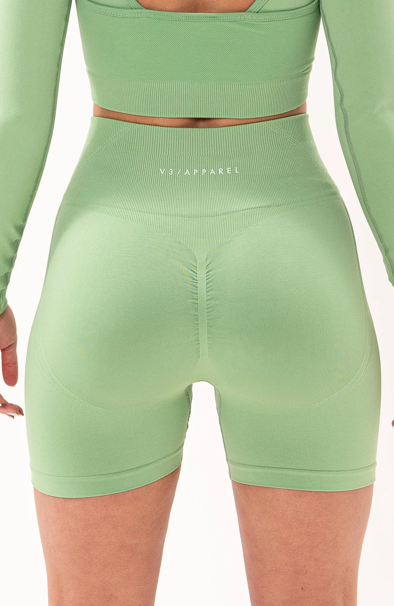 Tempo Seamless Scrunch Shorts - Mint