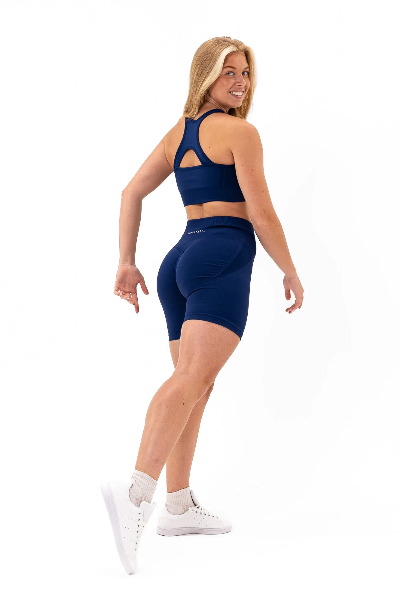 Tempo Seamless Scrunch Shorts - Royal Blue