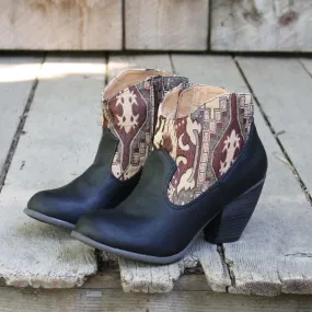 The Cooper Kilim Bootie in Black