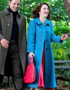 The Marvelous Mrs. Maisel S04 Rachel Brosnahan Blue Trench Coat