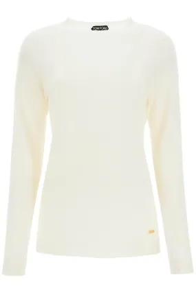 Tom Ford Cashmere And Silk Pullover Set   White