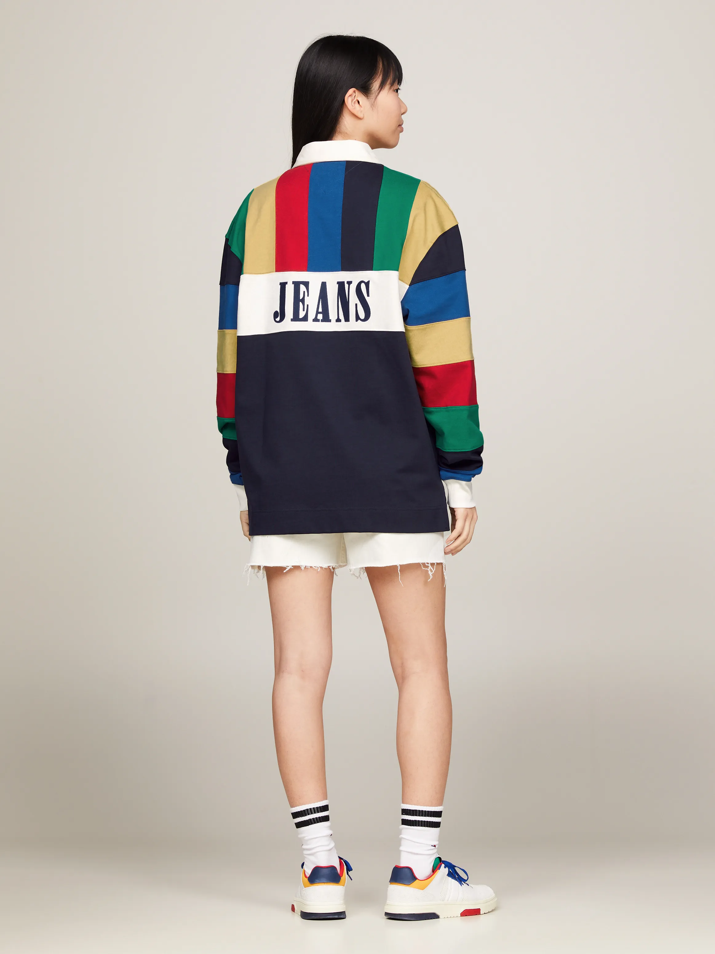 Tommy Jeans International Games Multicolour Rugby Shirt | Sweatshirts & Hoodies |Tommy Jeans