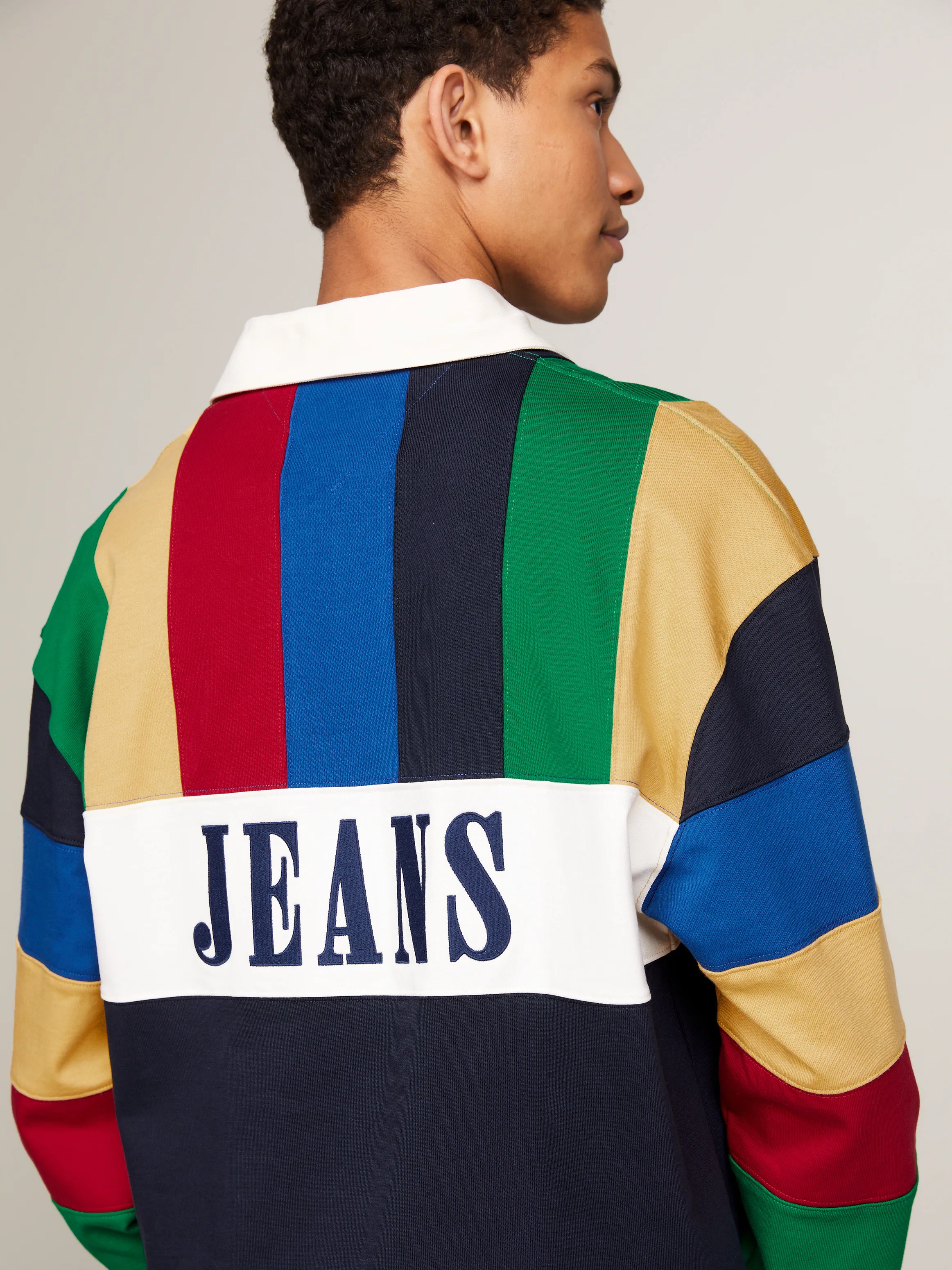 Tommy Jeans International Games Multicolour Rugby Shirt | Sweatshirts & Hoodies |Tommy Jeans