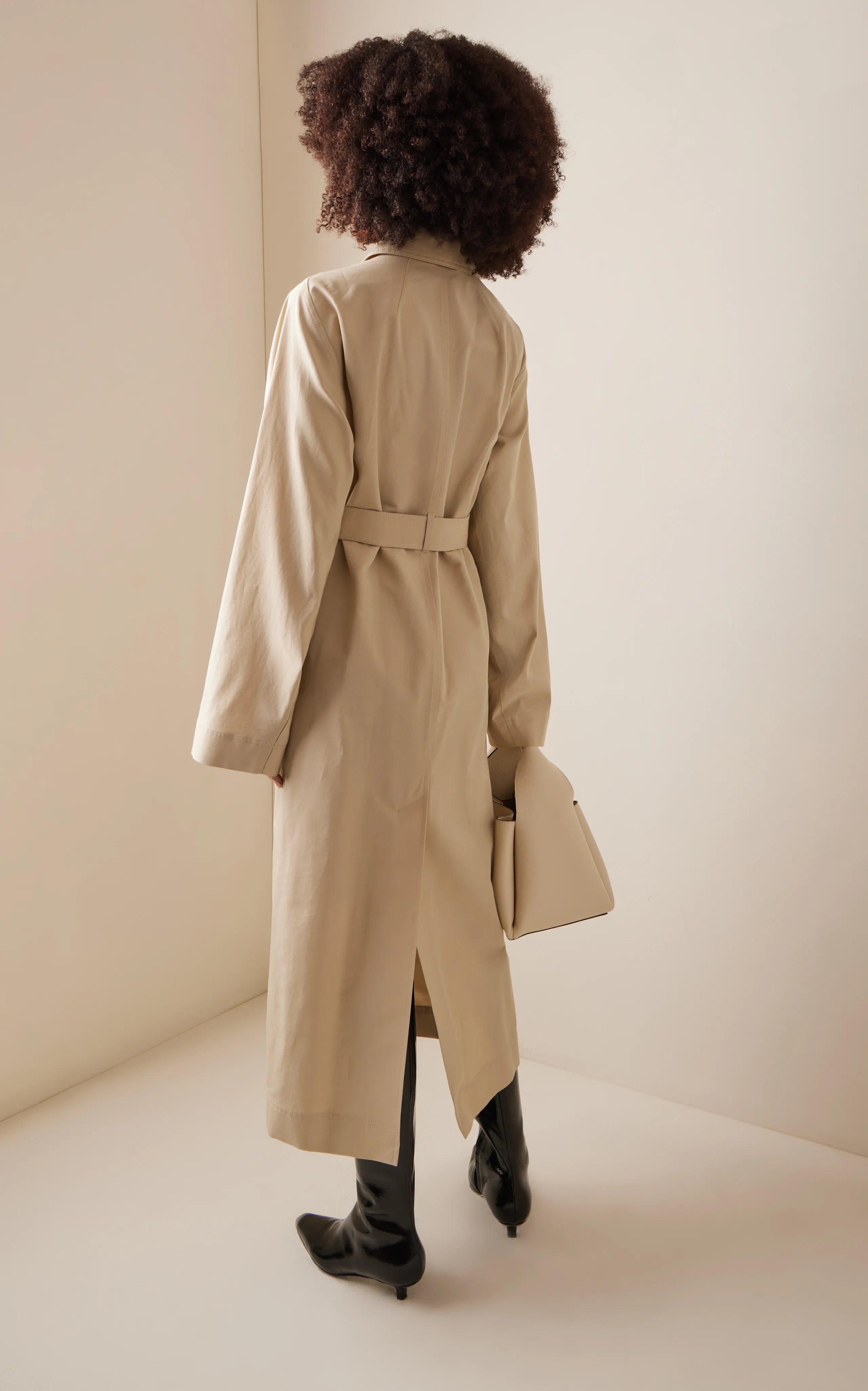 Toteme Tumbled Organic Cotton-Silk Trench Coat