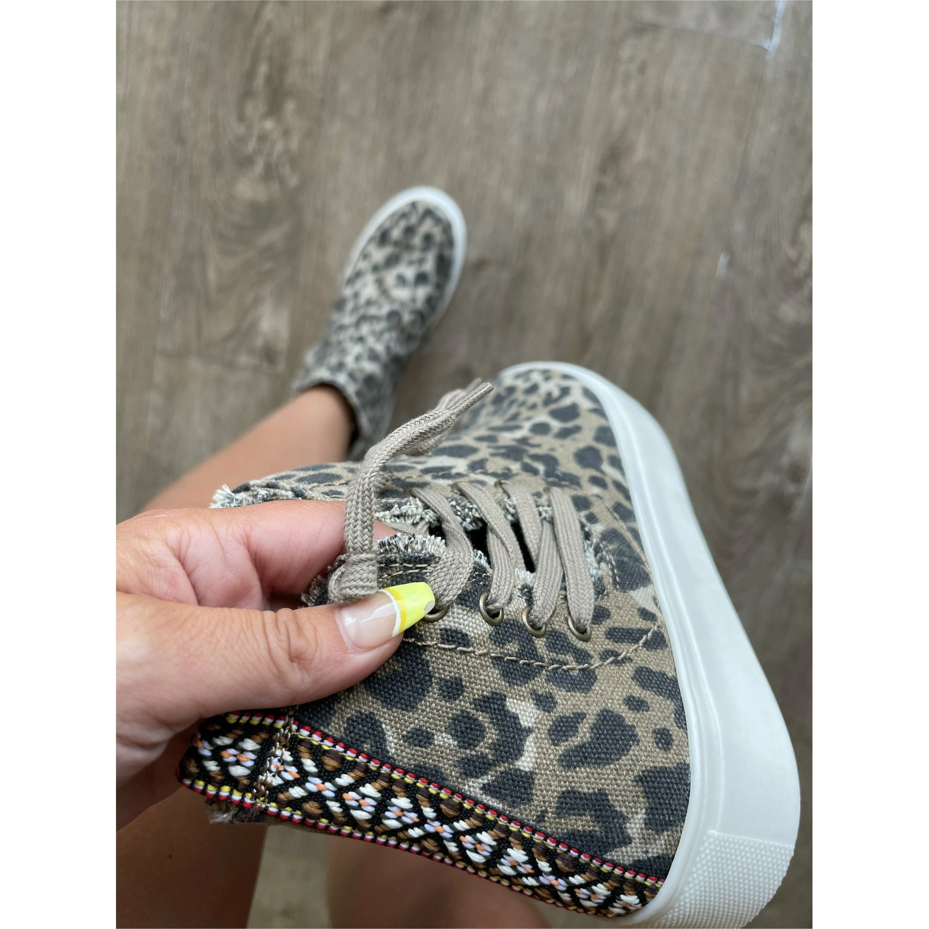 Trinity Leopard Aztec Sneaker