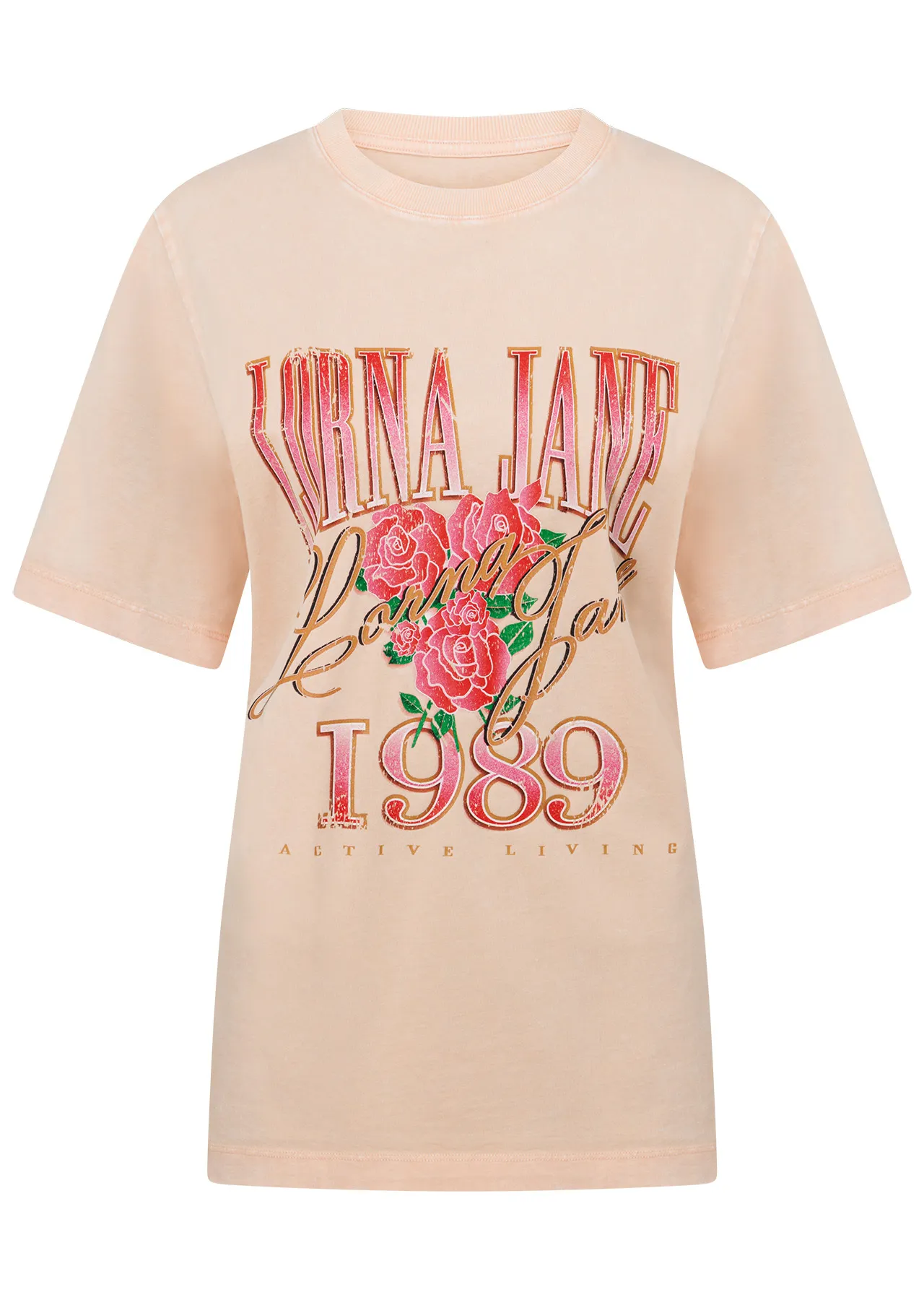 Vintage Rose Relaxed Tee | Short Sleeve | Lorna Jane Australia