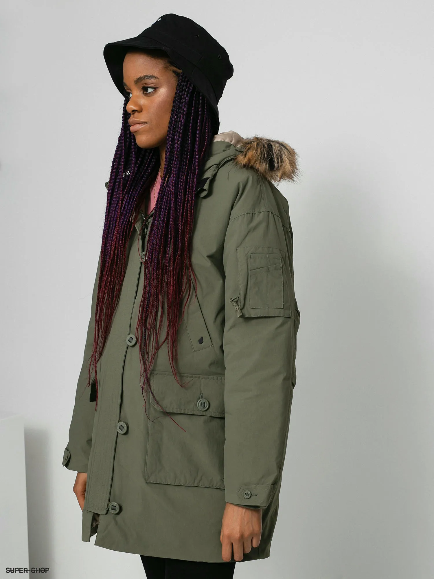 Volcom Warmer N Over 5K Parka Jacket Wmn (army green combo)