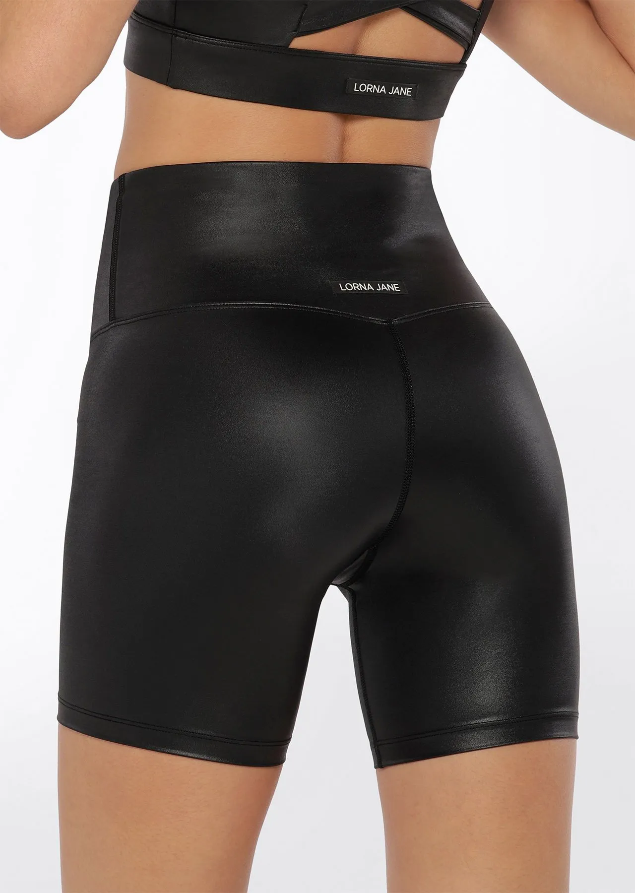 Wet Look Bike Short | Black | Sale | Lorna Jane Australia