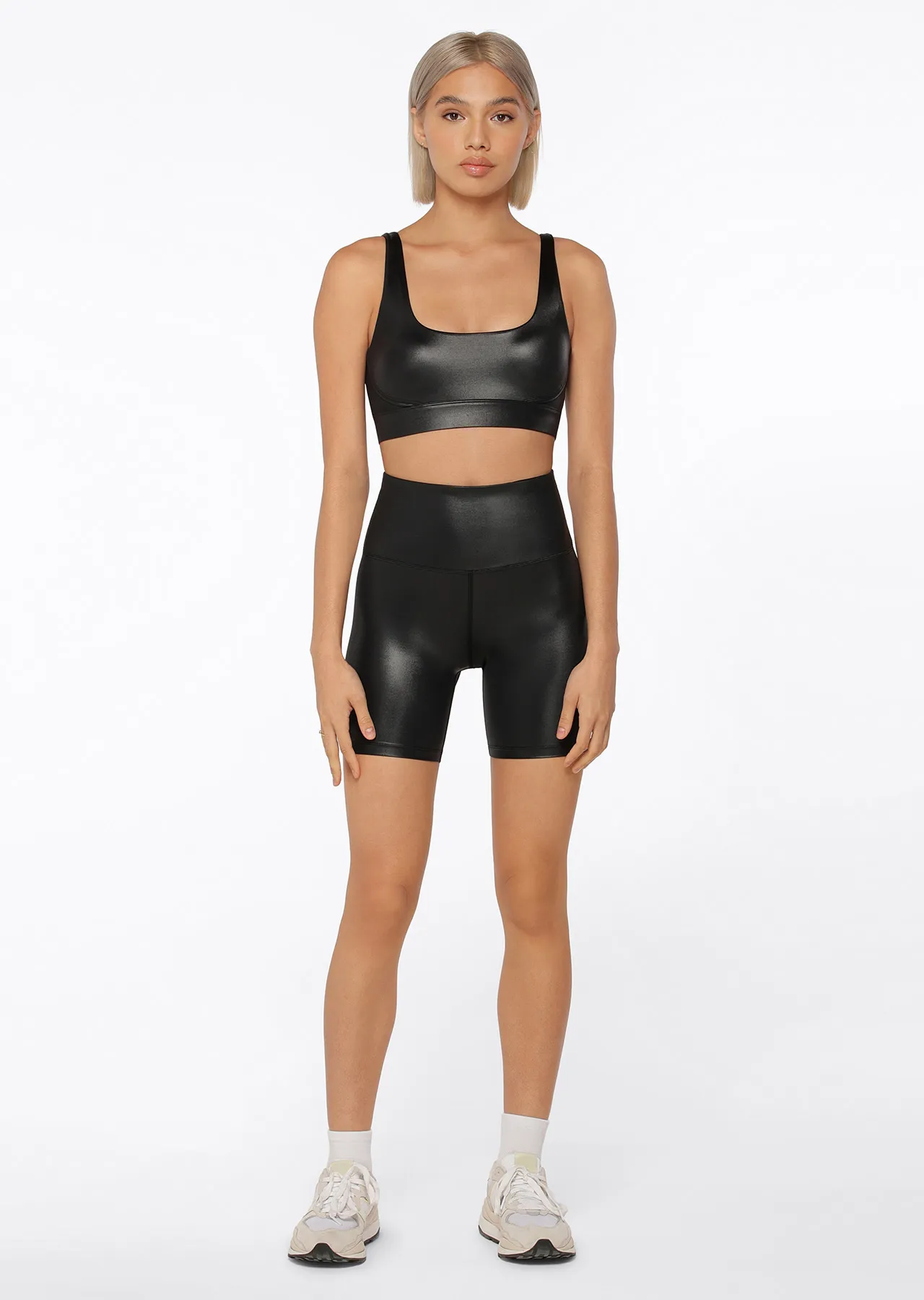 Wet Look Bike Short | Black | Sale | Lorna Jane Australia