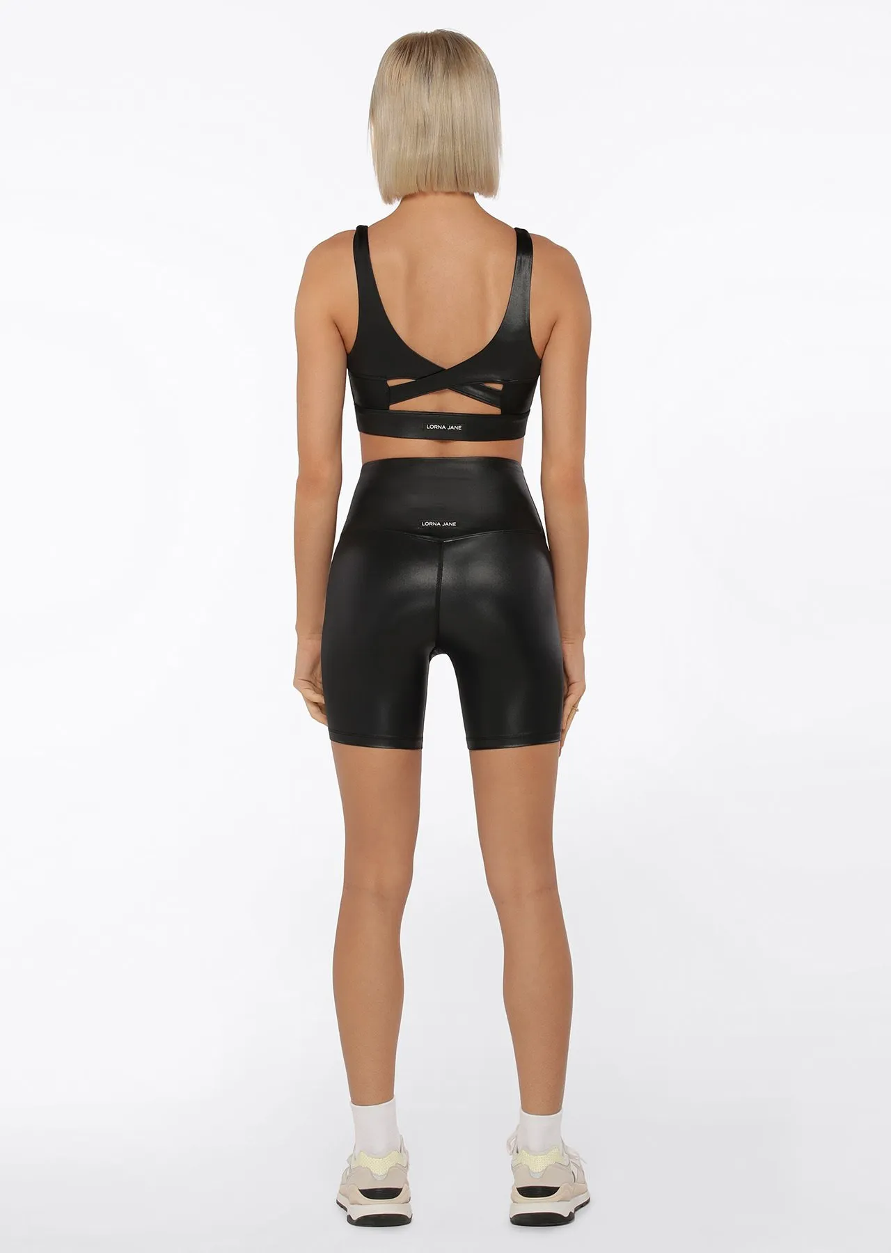 Wet Look Bike Short | Black | Sale | Lorna Jane Australia