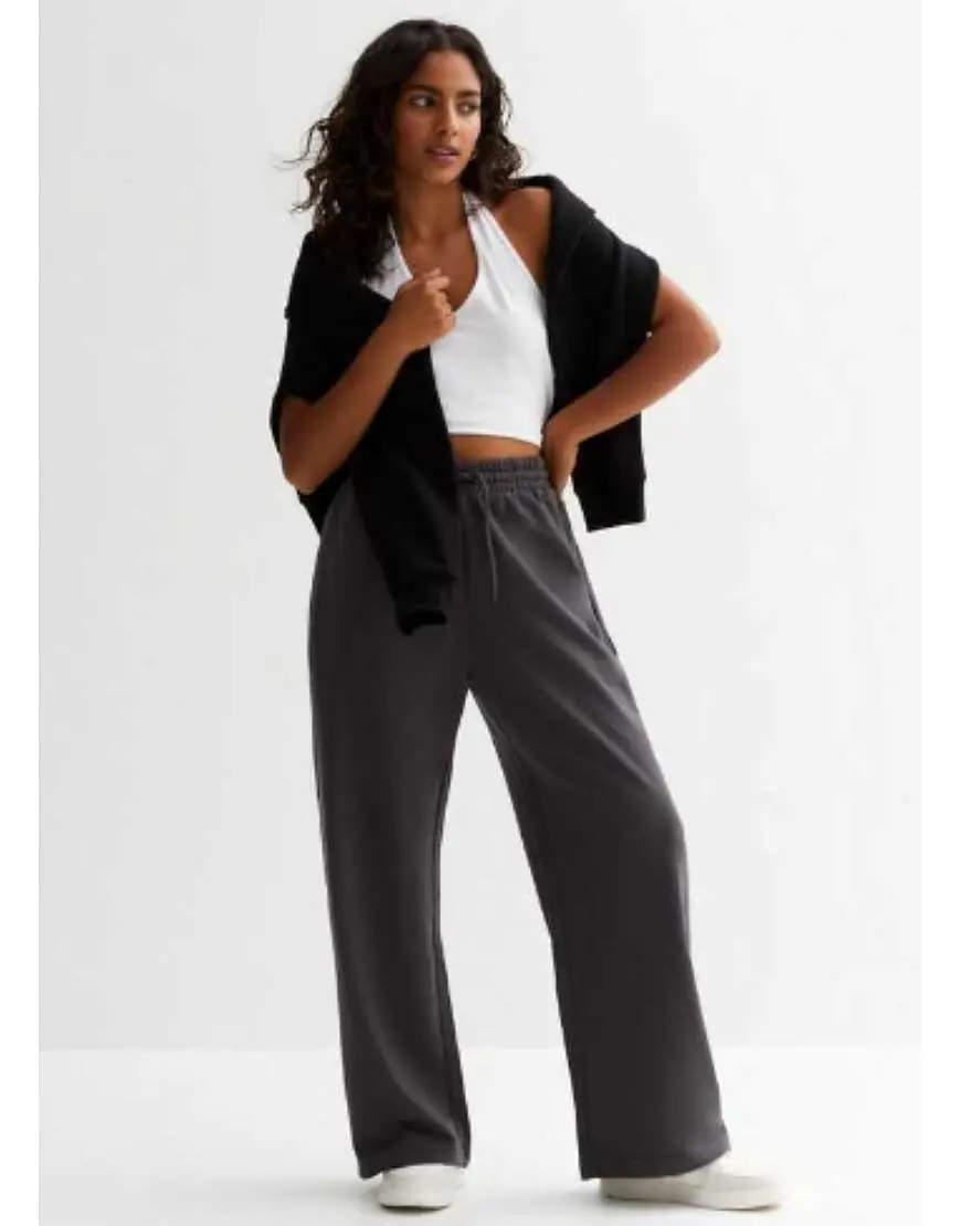 Wide Leg Joggers Drawstring