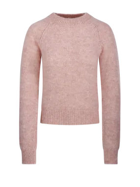 WOMAN DRIES VAN NOTEN PINK ALPACA TEXAS SWEATER