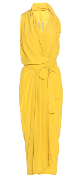 Yellow Wrap Dress