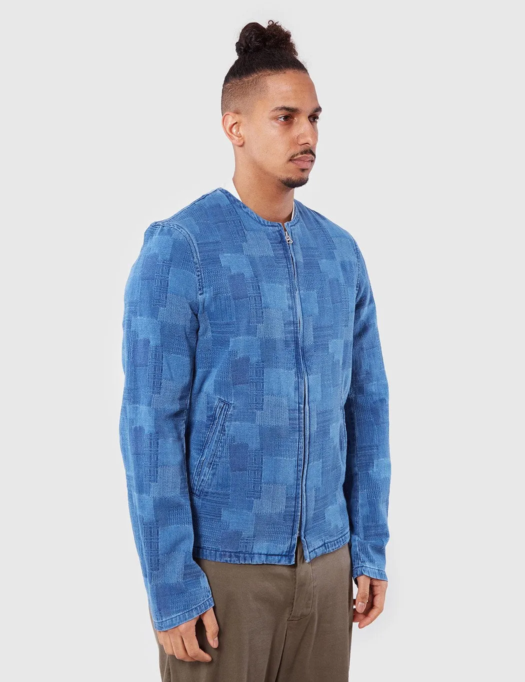 YMC Fonda Patchwork Jacket - Indigo